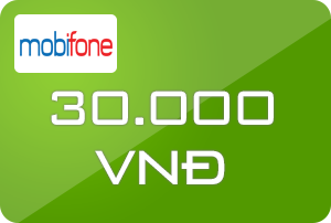 Nạp tiền Mobifone 30,000 VNĐ (30K) Nạp tiền Mobifone 30,000 VNĐ (30K)
