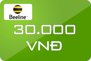 Nạp tiền Beeline 30,000 VNĐ (30K) Nạp tiền Beeline 30,000 VNĐ (30K)