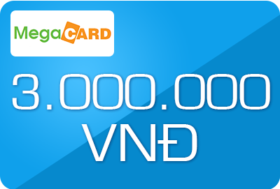 Thẻ Megacard 3 triệu (3M) Thẻ Megacard 3 triệu (3M)