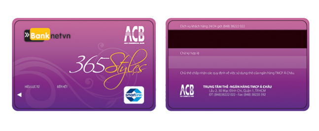 thẻ 565 Styles của ACB