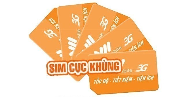Sim 3G Vietnamobile giá rẻ