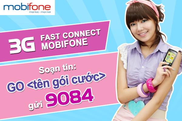 Cú pháp đăng ký 3G Mobifone cho điện thoại