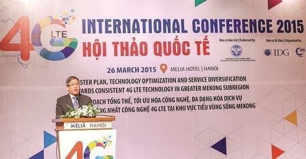 Thứ trưởng Lê Nam Thắng trong hội thảo quốc tế về mạng 4G