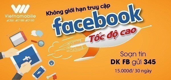 Đăng ký gói Facebook của Vietnamobile