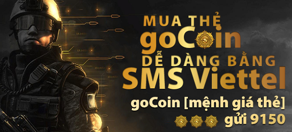 Cách nạp thẻ goCoin bằng SMS Viettel nhanh chóng