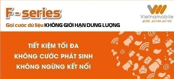 Gói cước F-series Vietnamobile truy cập không giới hạn