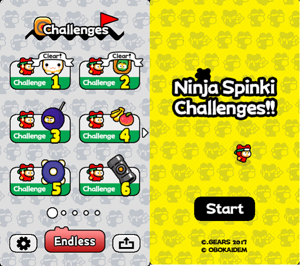 Cách chơi game Ninja Spinki Challenges 