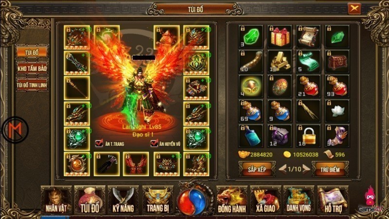Giao diện trong game