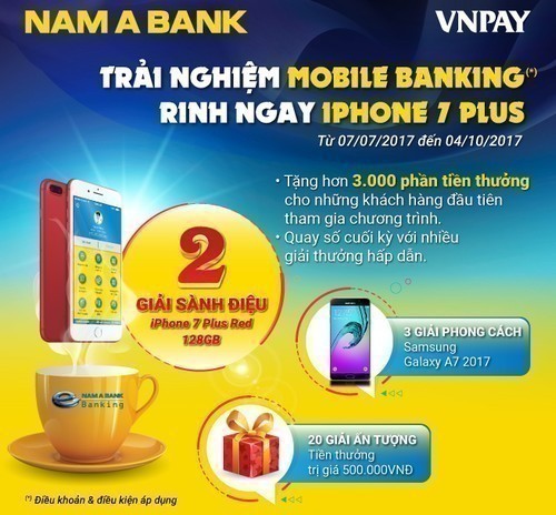 App nạp tiền điện thoại Nam á bank- Mobile banking tiện ích