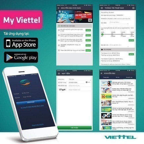 Kiểm tra thẻ Viettel đã nạp chưa bằng ứng dụng My Viettel