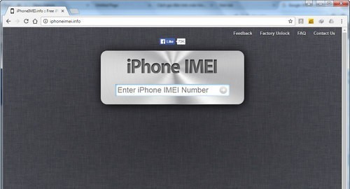 Trang check IMEI iPhone iPhoneimei.info