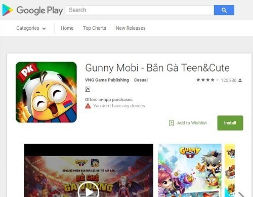  Cách tải game Gunny Mobi cho Android