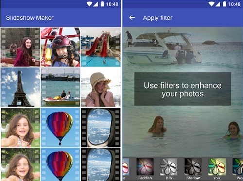 Phần mềm ghép ảnh thành clip Android Photo Slideshow Maker
