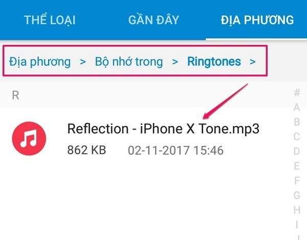 Reflection - Nhạc chuông iPhone X mặc định