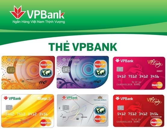 Các loại thẻ tín dụng VPBank hiện hành