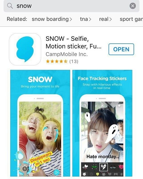 Cách tải Snow về điện thoại iPhone