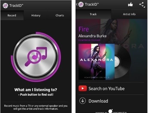 App nhận diện bài hát TrackID – Music Recognition