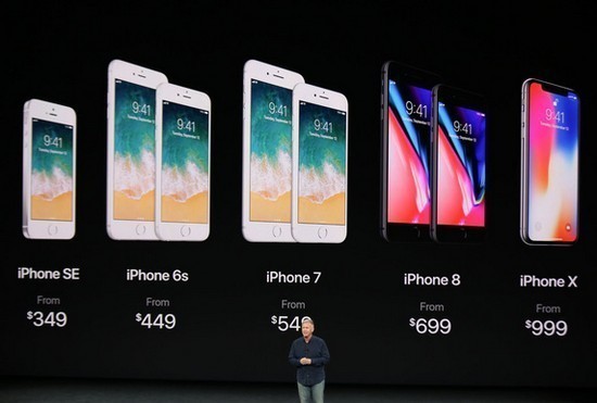 Giá bán iPhone X do Apple công bố tại buổi ra mắt sản phẩm