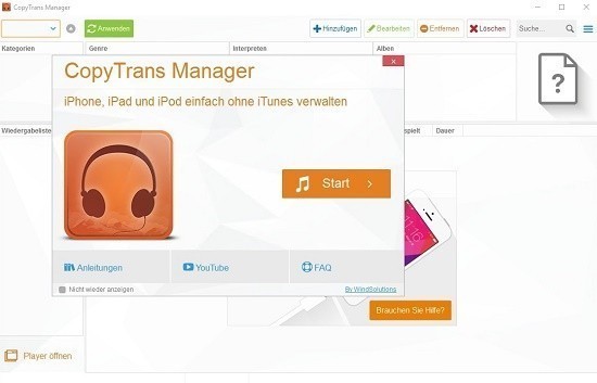 Phần mềm CopyTrans Manager giúp tải nhạc cho iPhone không cần iTune