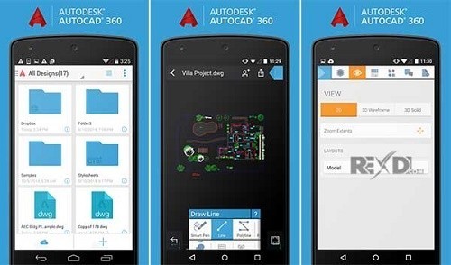 Ứng dụng vẽ trên Android AutoCAD 360