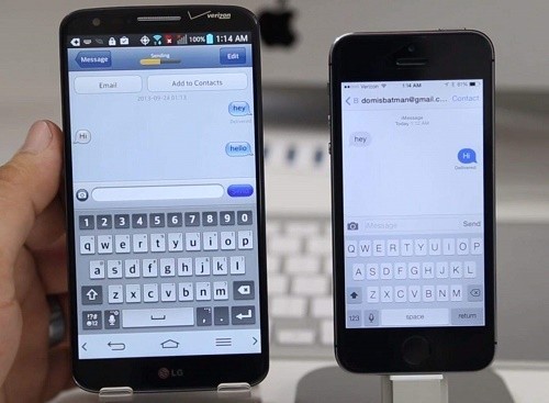 Người dùng có thể nhắn tin iMessage cho Android
