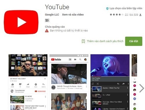 Cách tải Youtube về điện thoại Android