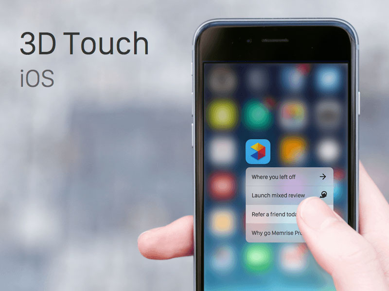 Tìm hiểu thông tin về công nghệ 3D Touch trên iPhone