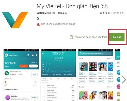 Hướng dẫn cách tải ứng dụng My Viettel cho Android, iOS, máy tính