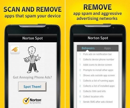App chặn quảng cáo cho Android Norton Spot ad detector