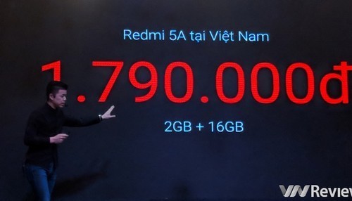 Giá bán điện thoại Xiaomi Redmi 5A dự kiến tại Việt Nam
