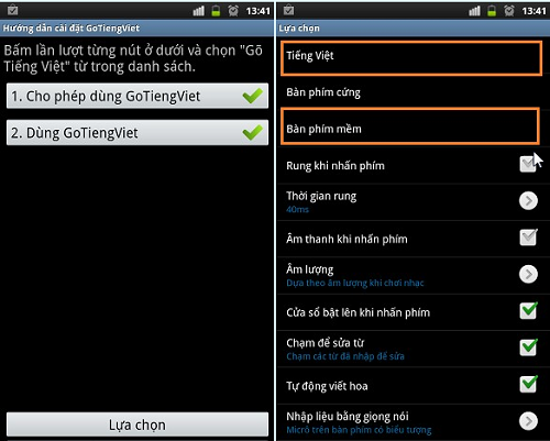 Ứng dụng gõ tiếng Việt trên Android GoTiengViet