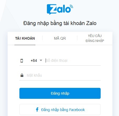Phiên bản Zalo trực tuyến (Zalo web) tiện ích