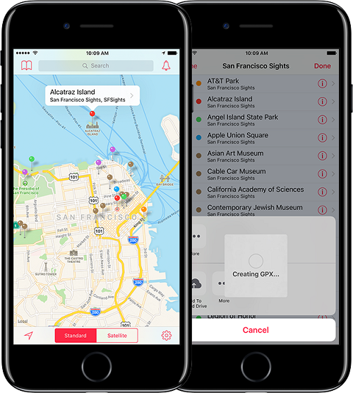 Phần mềm bản đồ chỉ đường cho iPhone Maps+
