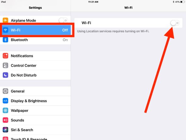 Cách tắt Wifi hoàn toàn trên hệ điều hành iOS 11