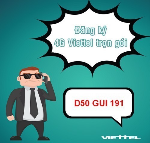 Gói cước Dcom 4G Viettel D50 ưu đãi 3,5GB data tốc độ cao