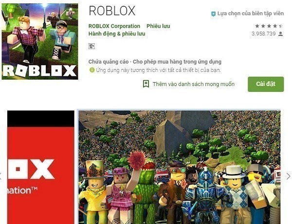 Cách tải game Roblox cho Android