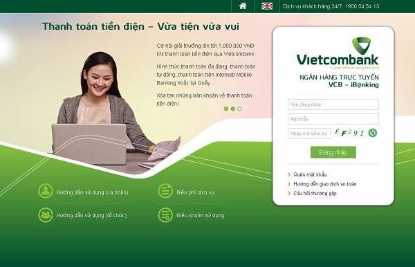 Hướng dẫn cách chuyển tiền qua Internet Banking của Vietcombank