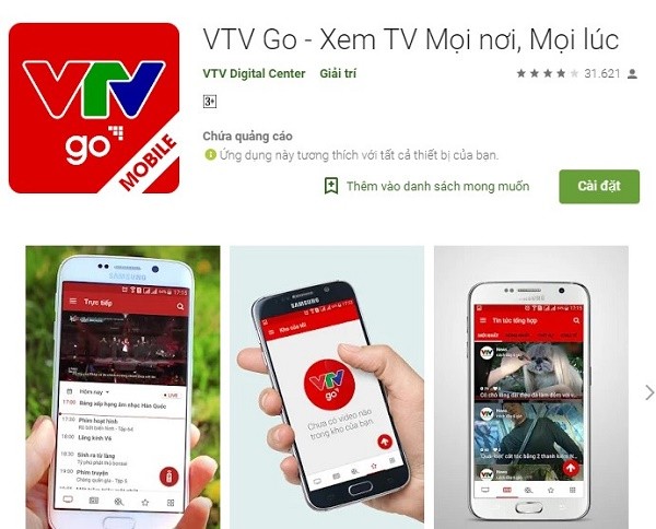 Hướng dẫn cách tải ứng dụng VTVGO cho Android