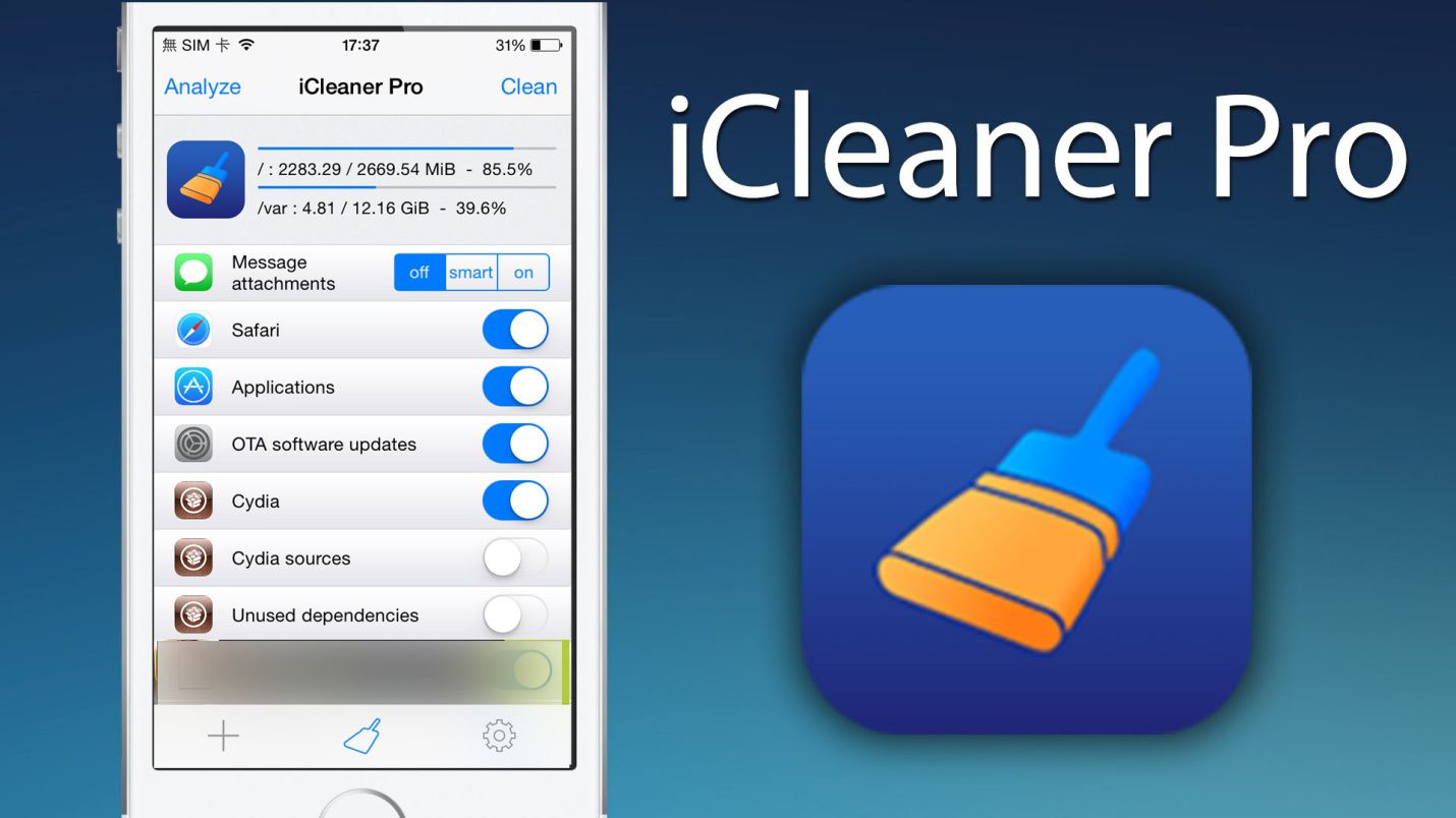 Phần mềm dọn rác trên iPhone iCleaner Pro
