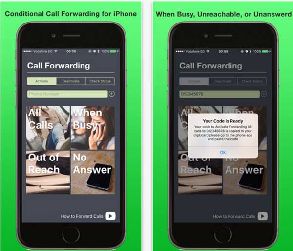 Phần mềm chuyển cuộc gọi trên iPhone Call Forwarding Lite