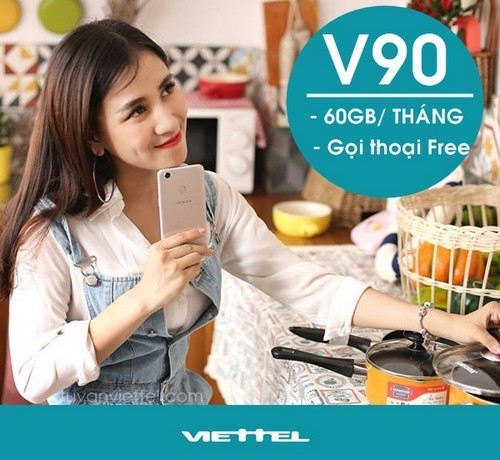 Gia hạn gói V90 của Viettel hàng tháng để gọi thoại, lướt web cực rẻ
