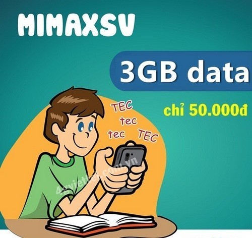 Gói cước MimaxSV 50k cực rẻ dành cho sim HSSV mạng Viettel